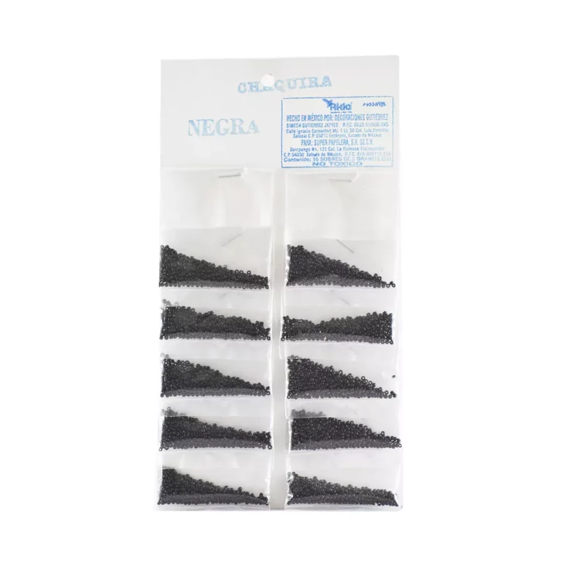 CHAQUIRA 5GRS C/10 NEGRO