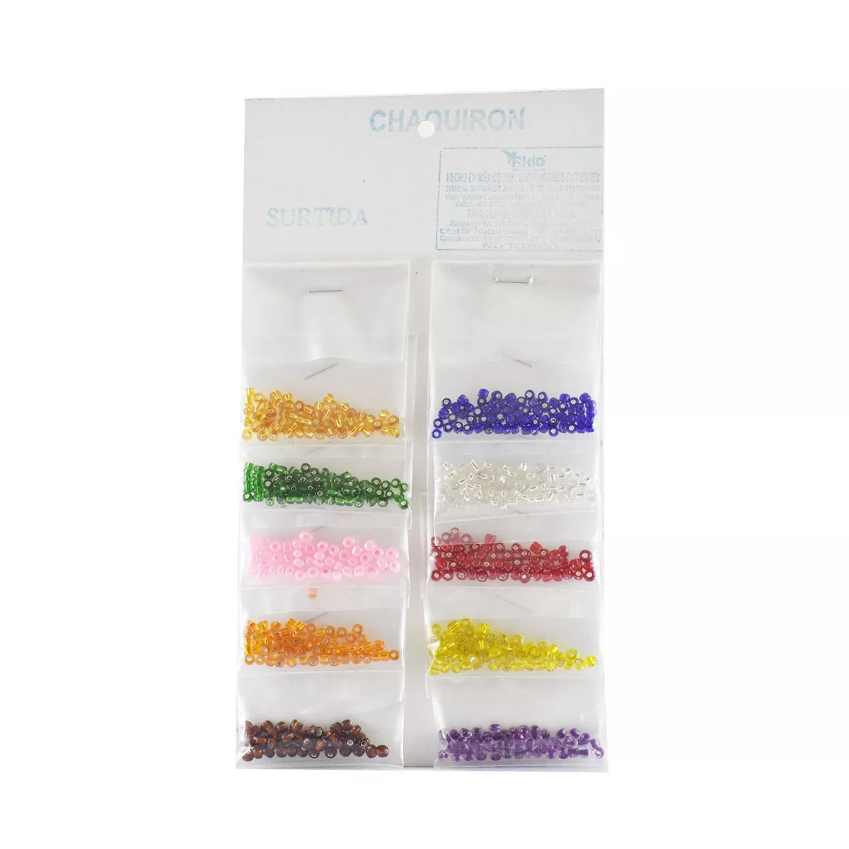 CHAQUIRON 5GRS C/10 COLORES SURTIDOS