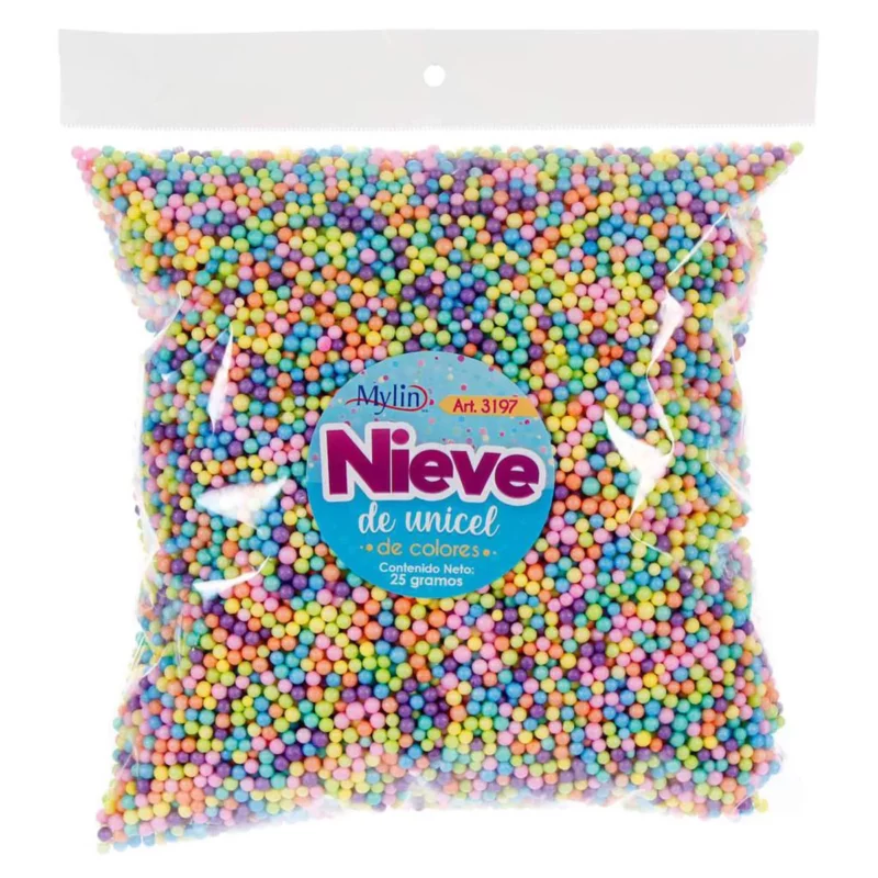 NIEVE DE UNICEL 25GRS 3197 MULTI-COLOR
