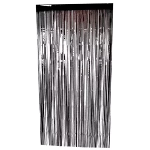 CORTINA DECORATIVA FOIL 2CMX1M 8995-F NEGRO