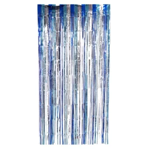 CORTINA DECORATIVA FOIL 1X2M 8998-C AZUL PLATA