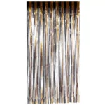 CORTINA DECORATIVA FOIL 1X2M 8998-F ORO NEGRO