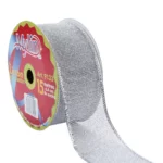 LISTON MALLA C/METAL 6.4X15M 9133 PLATA