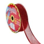 LISTON MALLA C/METAL 3.8X15M 9132 ROJO