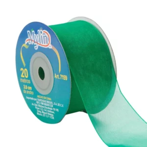 LISTON ORGANZA 3.8X20MTS 7159 ESMERALDA
