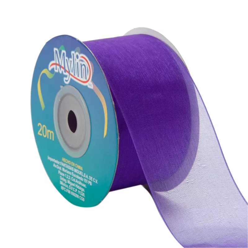 LISTON ORGANZA 3.8X20MTS 7159 MORADO