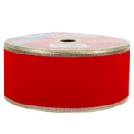 LISTON TERCIOPELO 6.4CM X 15MTS 9184 ROJO