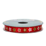 LISTON SATIN NAVIDEÑO 10MM X 5MTS 10663 NO. 4 ESTRELLAS