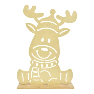 PERSONAJE DE MADERA C/BASE 25CM 10114 RENO