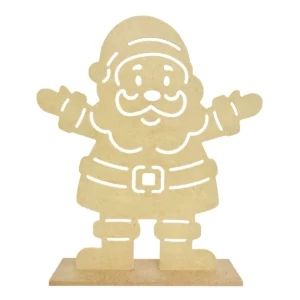 PERSONAJE DE MADERA C/BASE 25CM 10114 SANTA