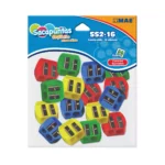 SACAPUNTAS PLASTICO 2 ORIFICOS C/16 SS216