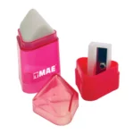 SACAPUNTAS CON DEPOSITO 1 ORIFICIO Y GOMA C/24 SDG1T