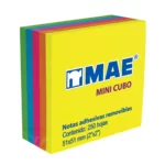 NOTA ADHESIVA 2X2 250HJS MINI NEON 21203 ATADO DE 6 PZAS.