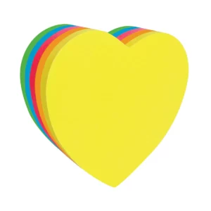 NOTA ADHESIVA 64X67 250HJS CORAZON 21356 ATADO DE 3 PZAS.