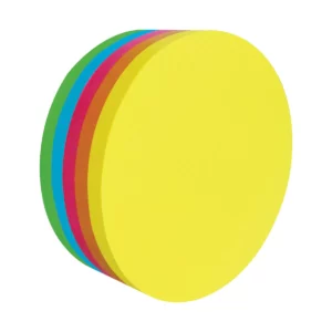 NOTA ADHESIVA 67X67 250HJS CIRCULO 21358 ATADO DE 3 PZAS.