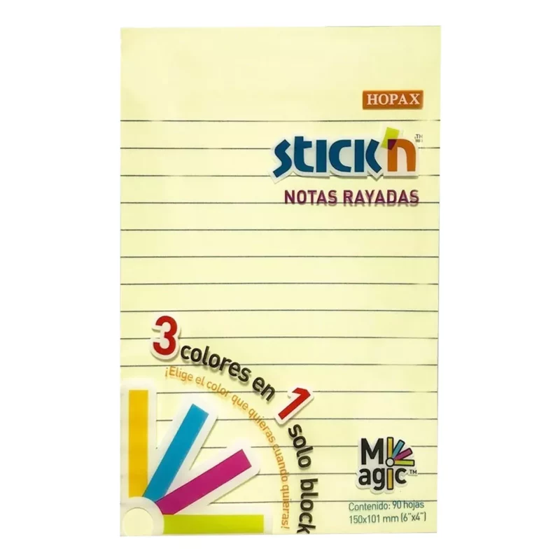NOTA ADHESIVA 6X4 90HJS RAYA 21579 ATADO DE 2 PZAS.