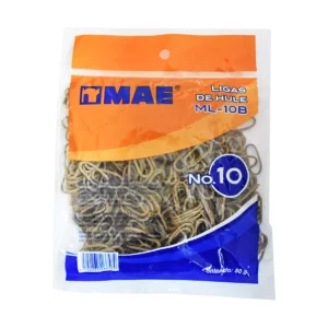 LIGA DE HULE NATURAL BOLSA 80GRS ML-10B ATADO DE 5 PZAS.