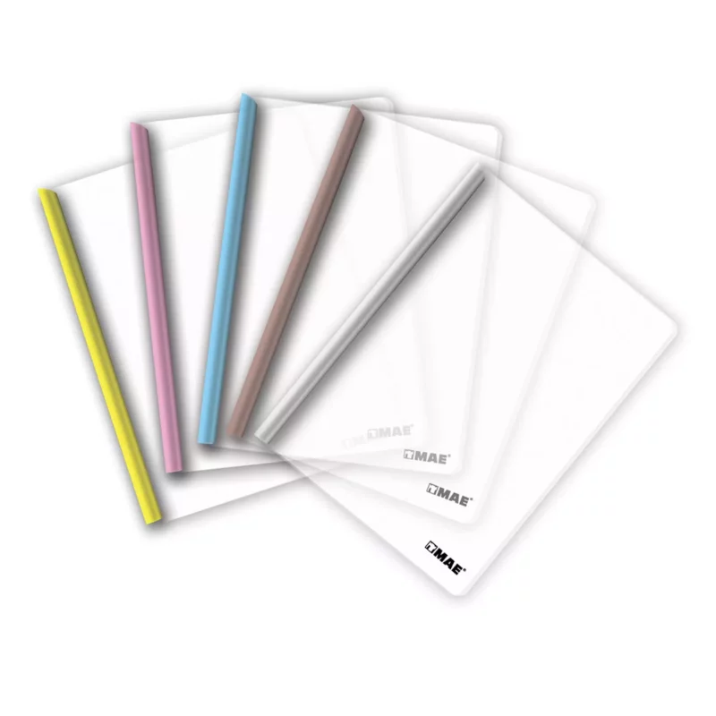 FOLDER CARTA TRANSPARENTE CON COSTILLA 10 PIEZAS FTC-10