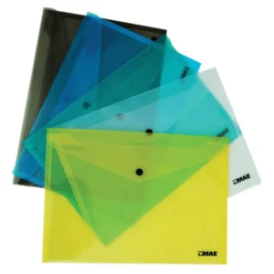 SOBRE CARTA PLASTICO CON BROCHE 5 PIEZAS 5PCK-FOB