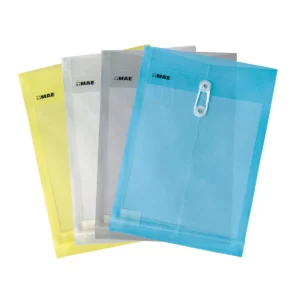 SOBRE OFICIO PLASTICO VERTICAL C/HILO SHFV SURTIDO ATADO DE 12 PZAS.