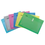 SOBRE OFICIO PLASTICO HORIZONTAL CON HILO SHFH SURTIDO ATADO DE 12 PZAS.