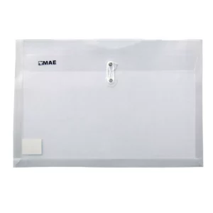 SOBRE OFICIO PLASTICO HORIZONTAL CON HILO SHFH TRANSPARENTE ATADO DE 12 PZAS.