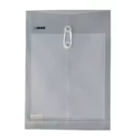 SOBRE OFICIO PLASTICO VERTICAL C/HILO SHFV HUMO ATADO DE 12 PZAS.