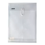 SOBRE OFICIO PLASTICO VERTICAL CON HILO SHFV TRANSPARENTE ATADO DE 12 PZAS.