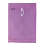 SOBRE OFICIO PLASTICO VERTICAL CON HILO SHFV MORADO ATADO DE 12 PZAS.