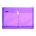 SOBRE CARTA PLASTICO HORIZONTAL CON HILO SHAH MORADO . ATADO DE 12 PZAS.