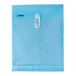 SOBRE CARTA PLASTICO VERTICAL CON HILO SHAV AZUL ATADO DE 12 PZAS.