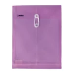 SOBRE CARTA PLASTICO VERTICAL CON HILO SHAV MORADO ATADO DE 12 PZAS.