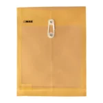 SOBRE CARTA PLASTICO VERTICAL CON HILO SHAV NARANJA ATADO DE 12 PZAS.