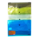 SOBRE CARTA PLASTICO HORIZONTAL CON BROCHE SBAH SURTIDO ATADO DE 12 PZAS.