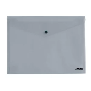 SOBRE CARTA PLASTICO HORIZONTAL C/BROCHE SBAH HUMO ATADO DE 12 PZAS.