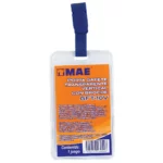 GAFETE TRANSPARENTE VERTICAL GFT-10V ATADO DE 10 PZAS.