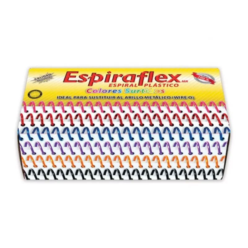 ESPIRAL PLASTICO SURTIDO C/84 13MM.
