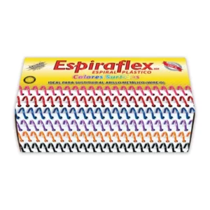 ESPIRAL PLASTICO SURTIDO C/33 25MM.