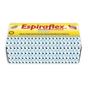 ESPIRAL PLASTICO CRISTAL 18MM 3/4" C/45