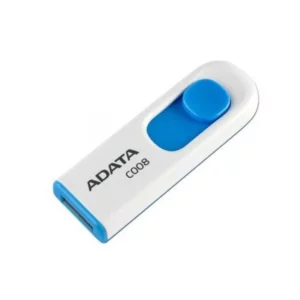 MEMORIA USB ADATA C008 16GB BLANCO/AZUL ATADO DE 2 PZAS.