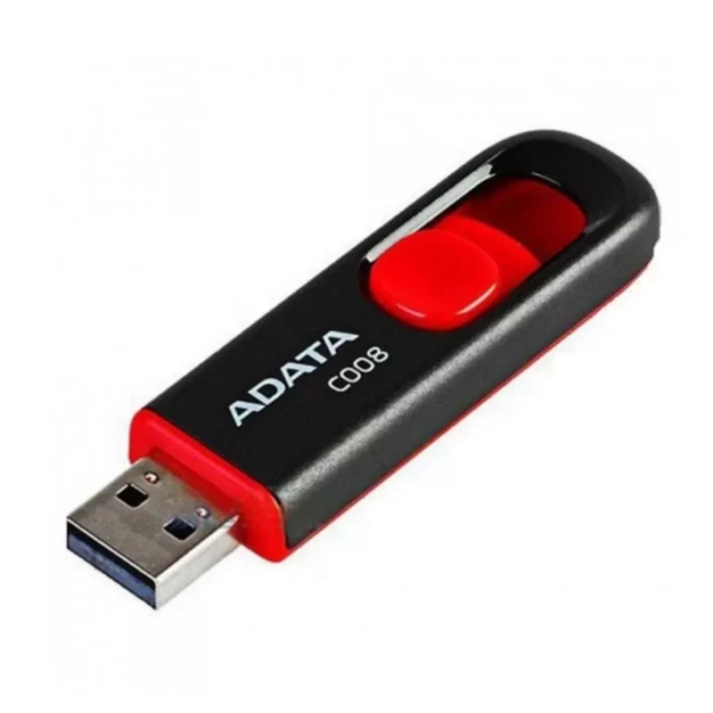 MEMORIA USB ADATA C008 64GB NEGRO/ROJO