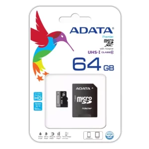 MEMORIA MICRO SD ADATA 64GB CON ADAPTADOR