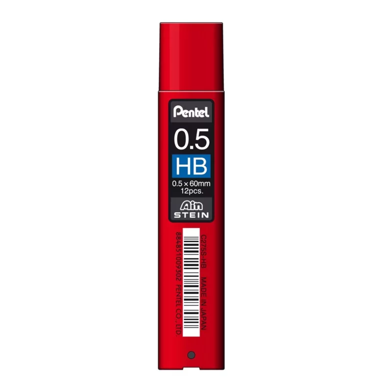 MINAS AIN STEIN 0.5MM HB PENTEL C275S HB ATADO DE 12 PZAS.