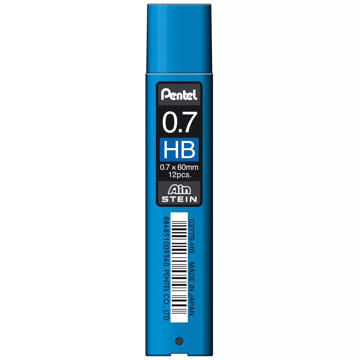 MINAS AIN STEIN 0.7MM HB PENTEL C277S HB ATADO DE 12 PZAS.