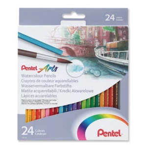COLORES ACUARELABLES PENTEL C/24 CB9-24 ATADO DE 2 PZAS.