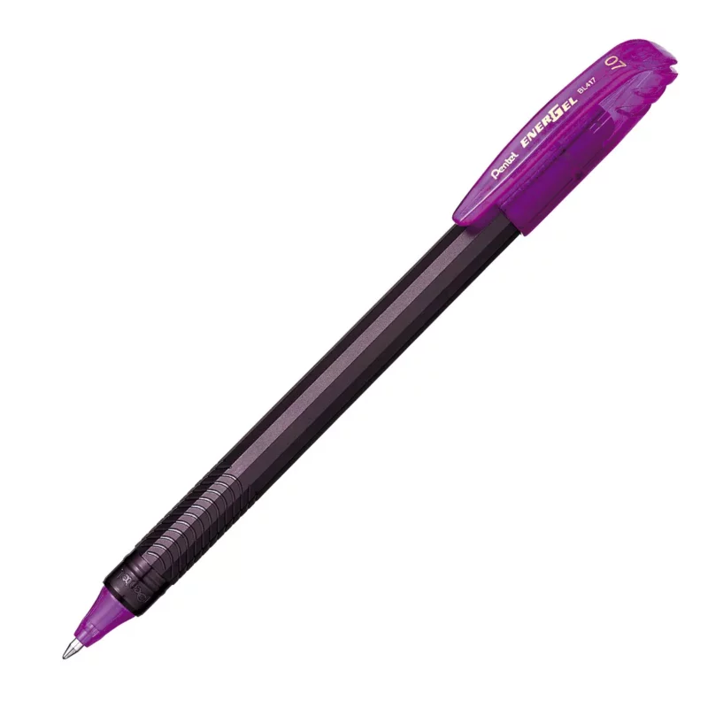 BOLIGRAFO ENERGEL STICK 0.7MM BL417 VIOLETA ATADO DE 3 PZAS.