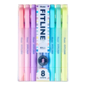 MARCATEXTOS DOBLE PUNTA C/8 SURTIDO PASTEL SLW11LP