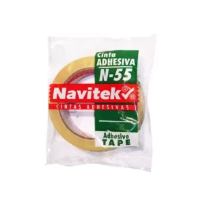 CINTA TRANSPARENTE 55 24MM X 65MTS ATADO DE 6 PZAS.