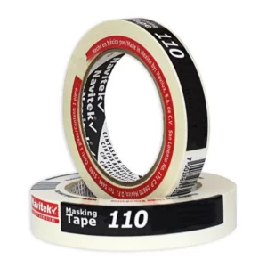 CINTA MASKING TAPE NAVILUX 110 12MM X 50MTS ATADO DE 6 PZAS.