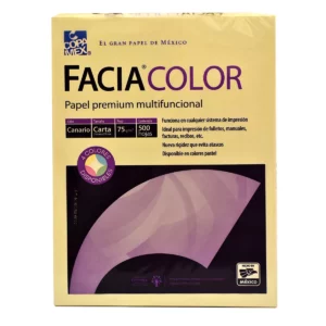 PAPEL FACIA BOND CARTA 37KG AMARILLO